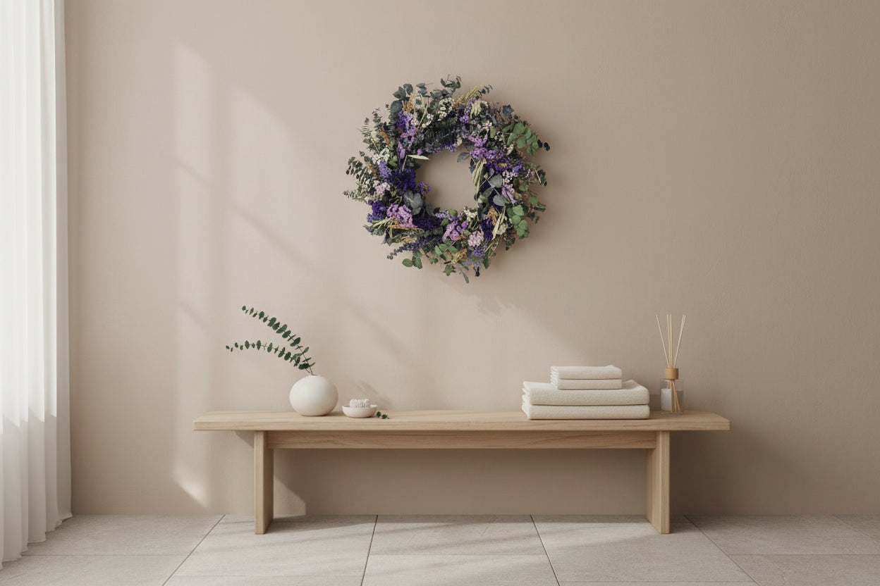 Lavender Fields Wreath, 18"