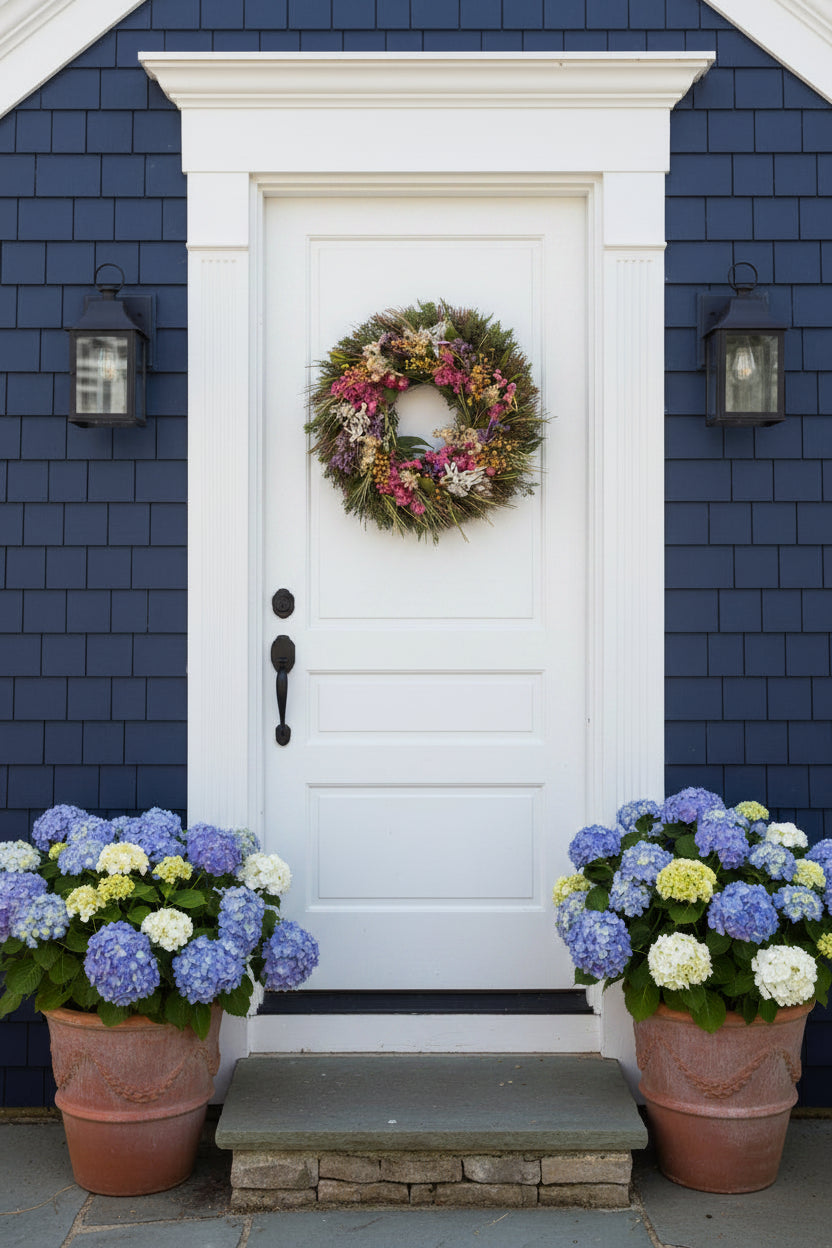 Floral Sage Wreath, 18"