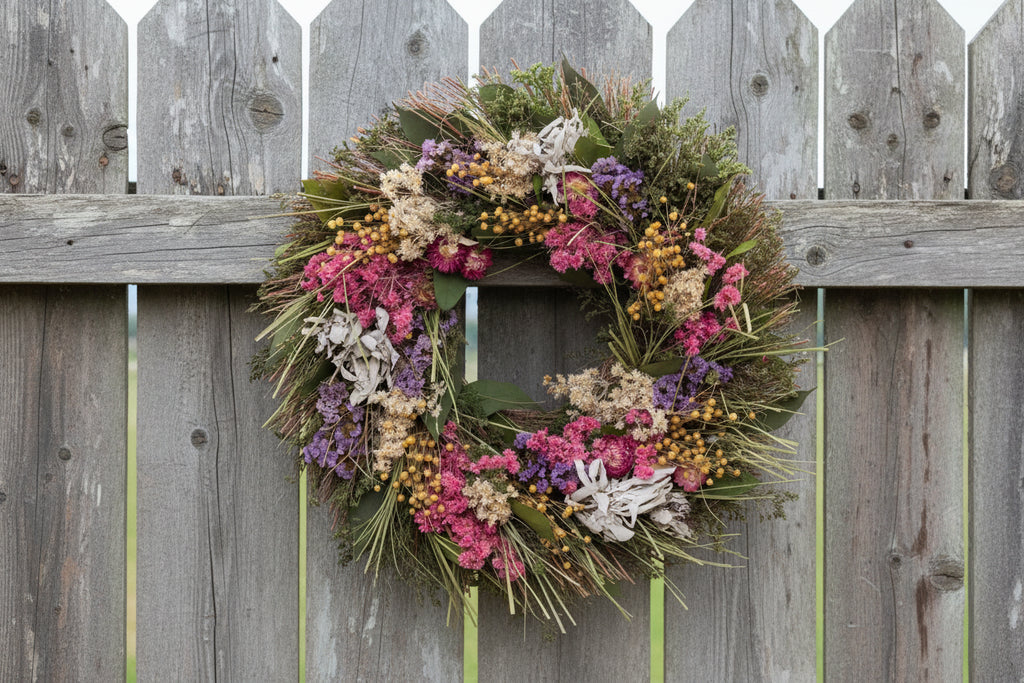 Floral Sage Wreath, 18"