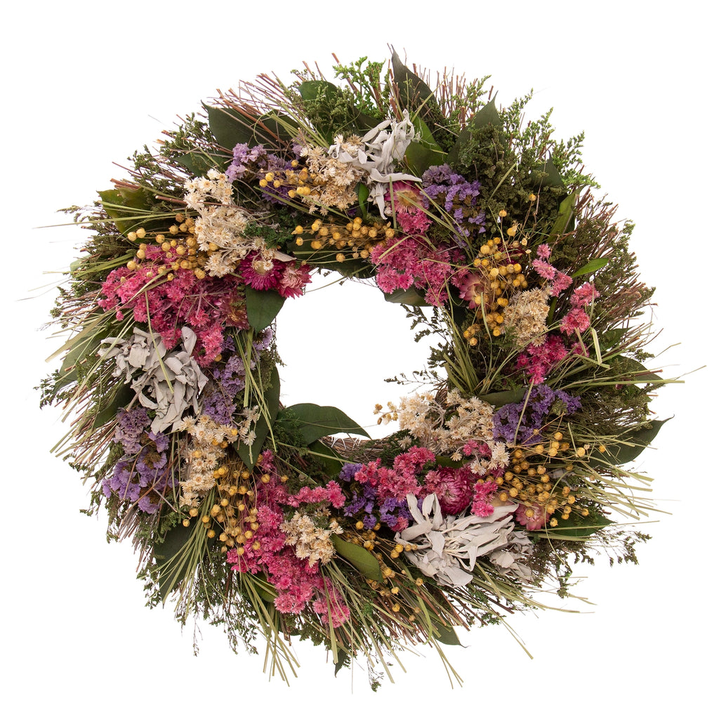 Floral Sage Wreath, 18"