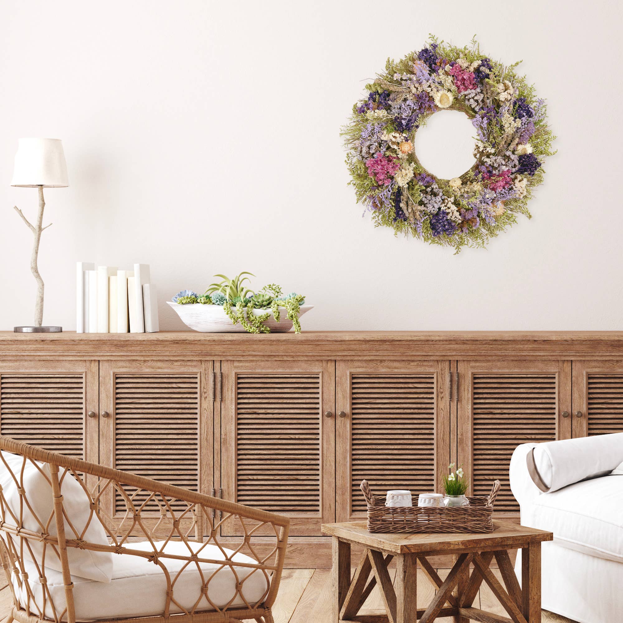 Heirloom Botanicals Wreath, 18"