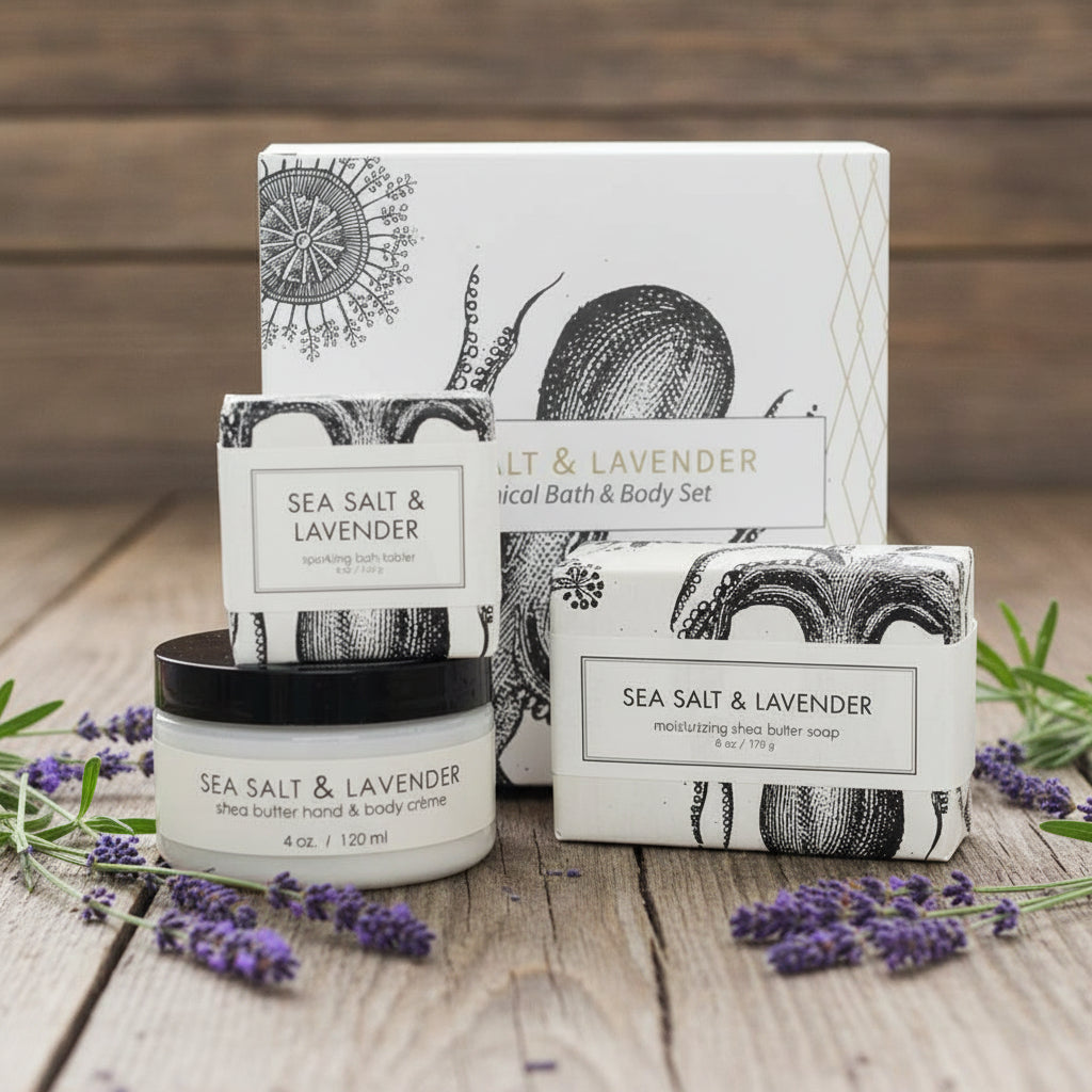 Sea Salt & Lavender Botanical Gift Set