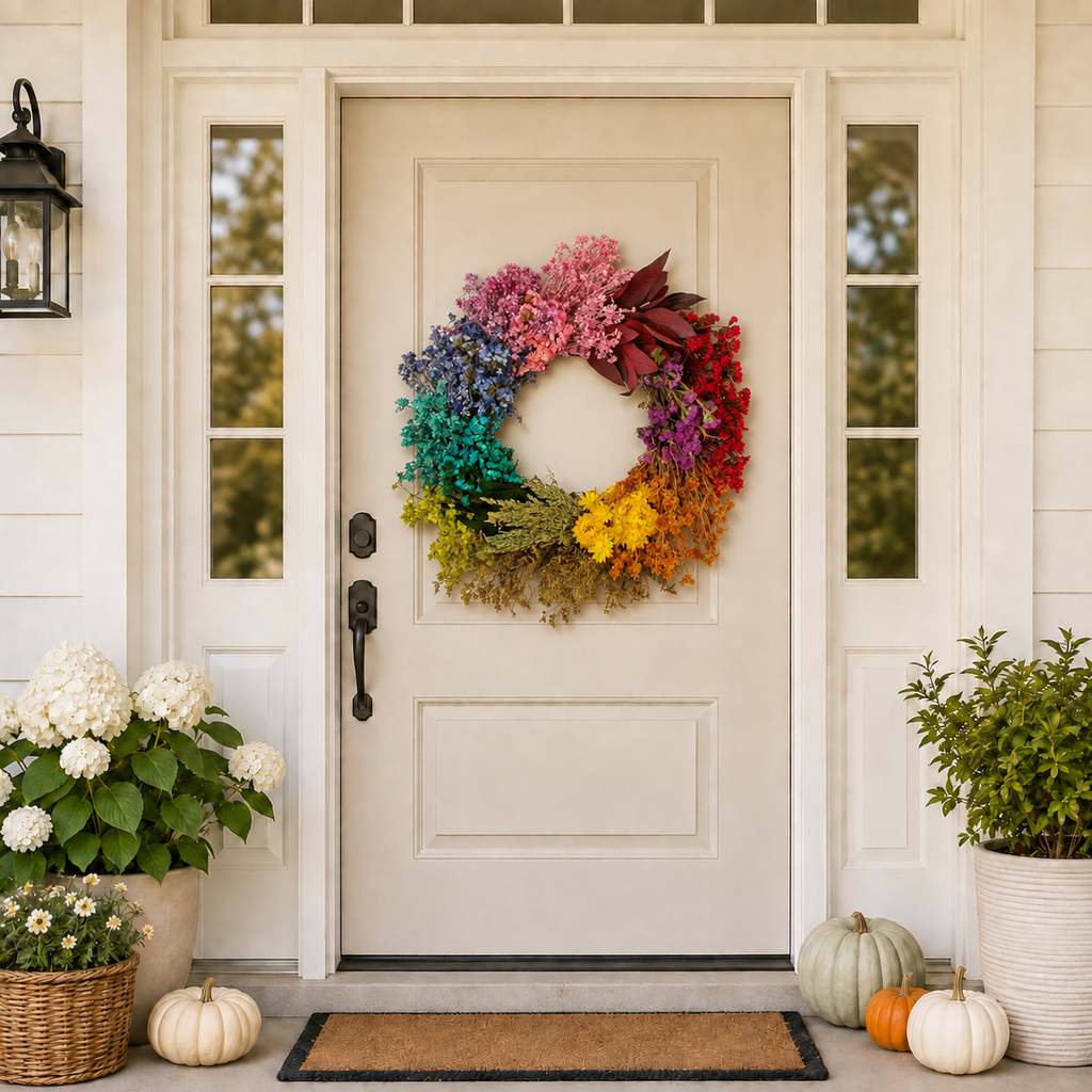 The Kaleidoscope Wreath 18"