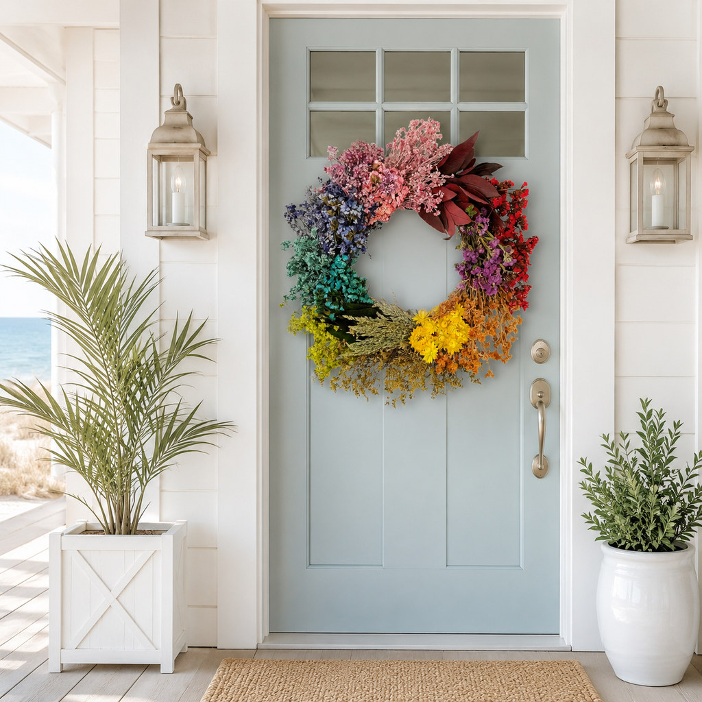 The Kaleidoscope Wreath 18"