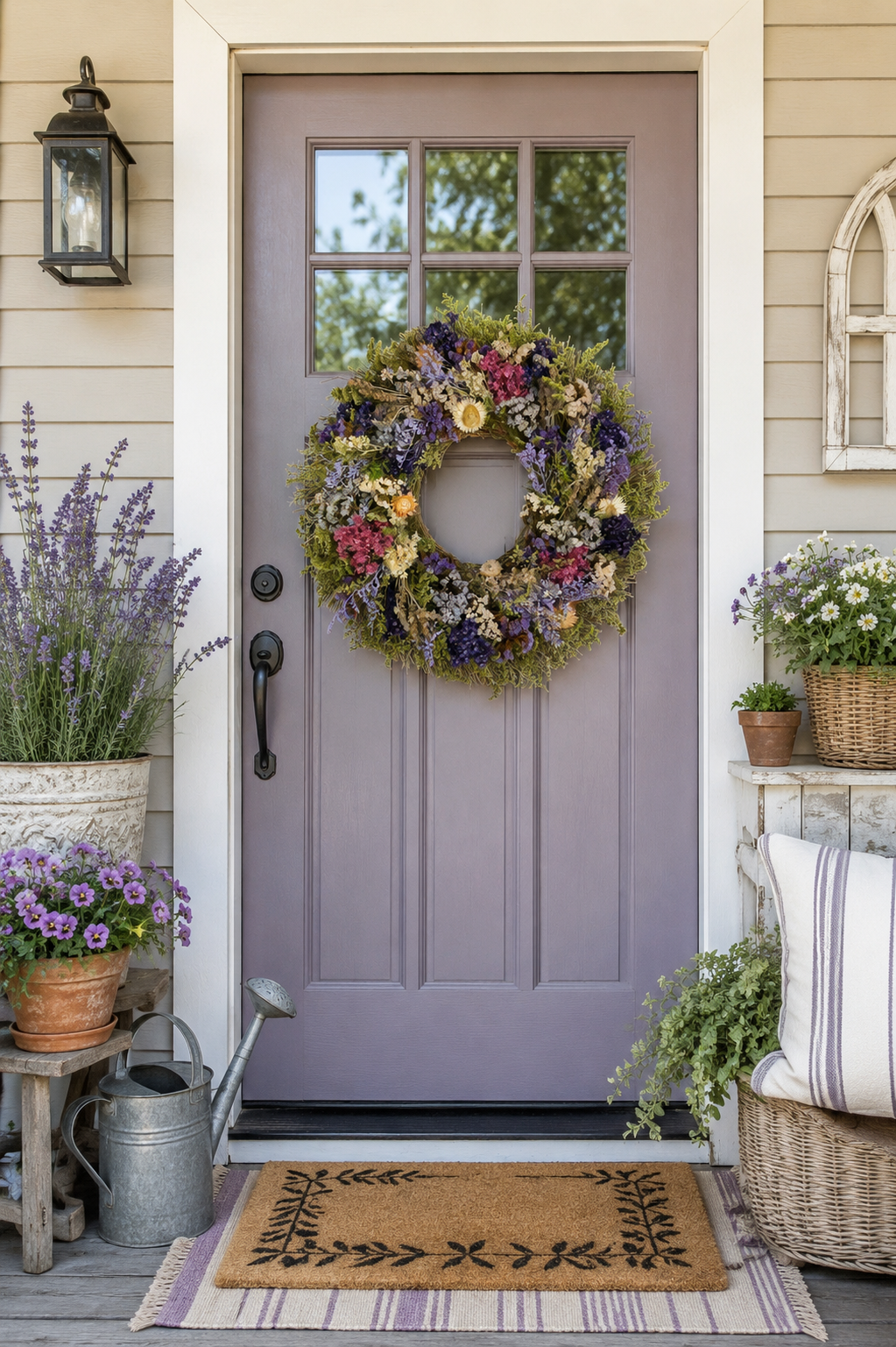 Heirloom Botanicals Wreath, 18"