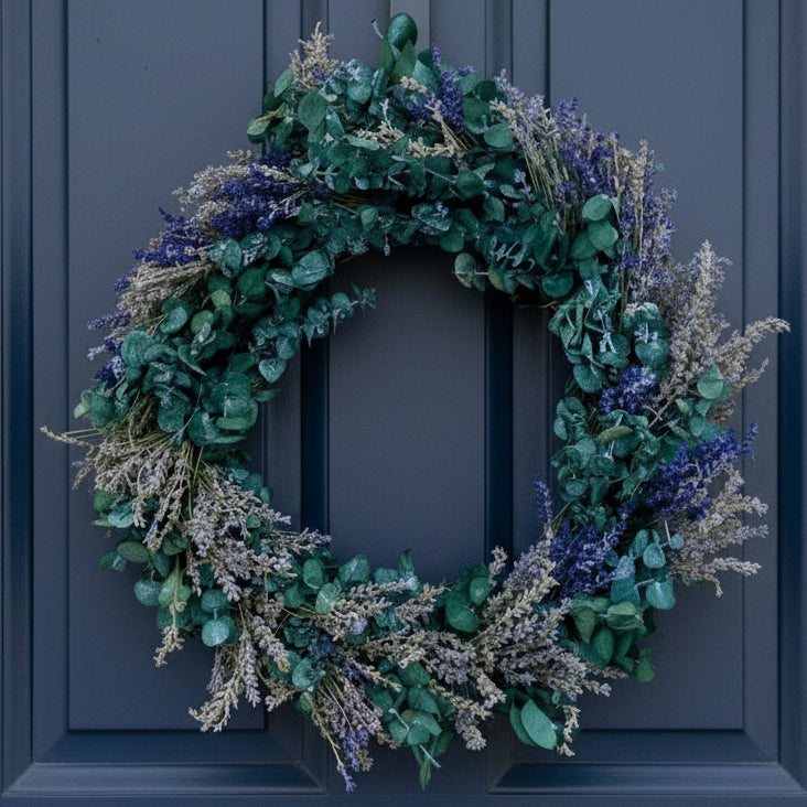 Lavender & Eucalyptus Wreath, 12"