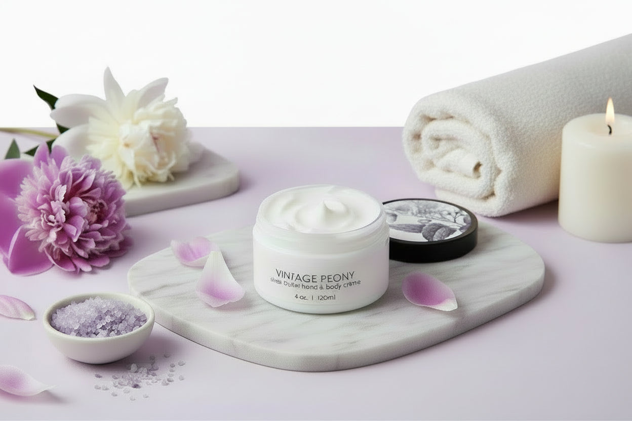 Vintage Peony Botanical Gift Set