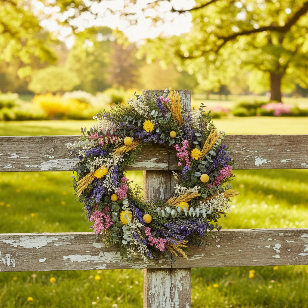 Wildflower Fields Wreath, 18"