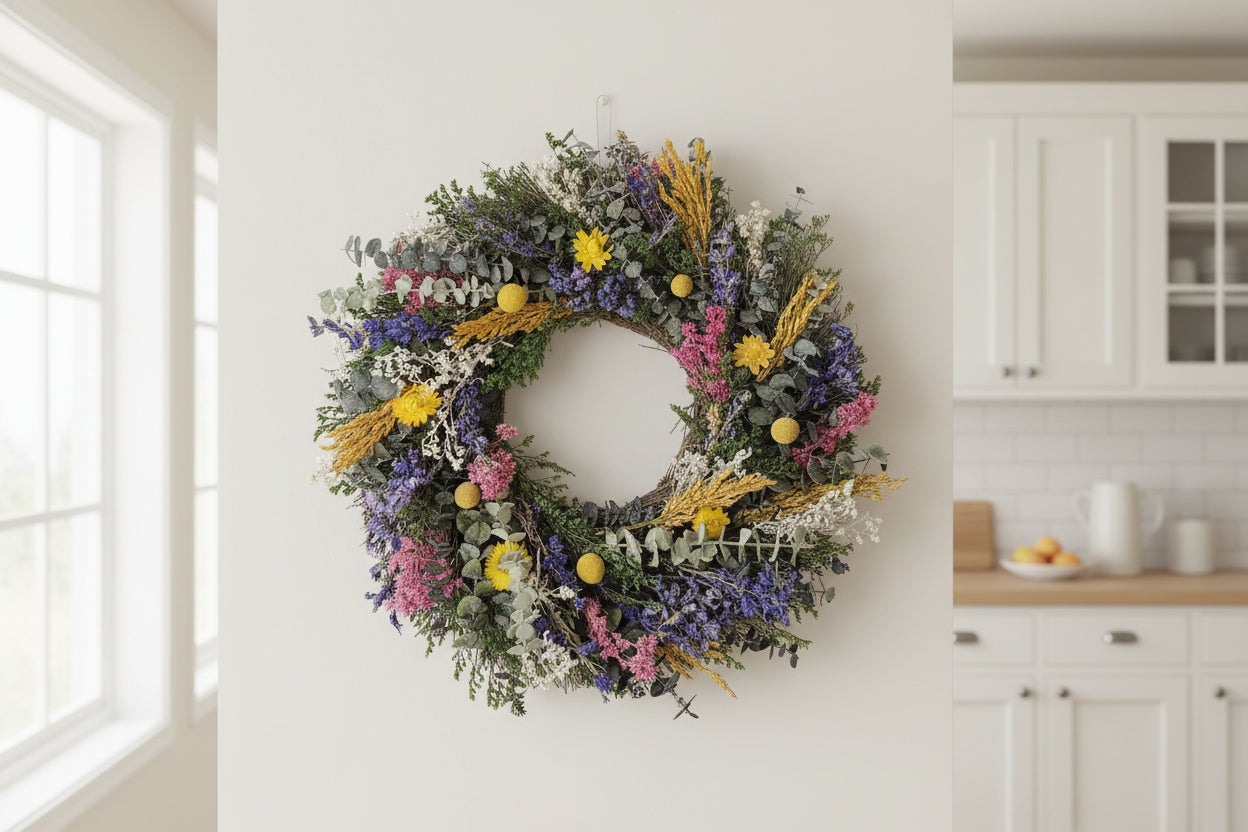 Wildflower Fields Wreath, 18"