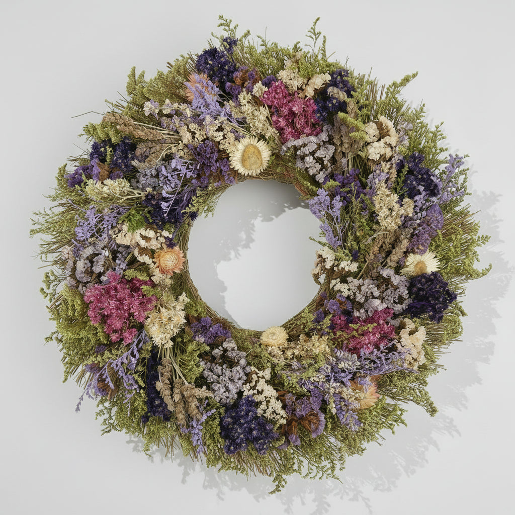 Heirloom Botanicals Wreath, 18"