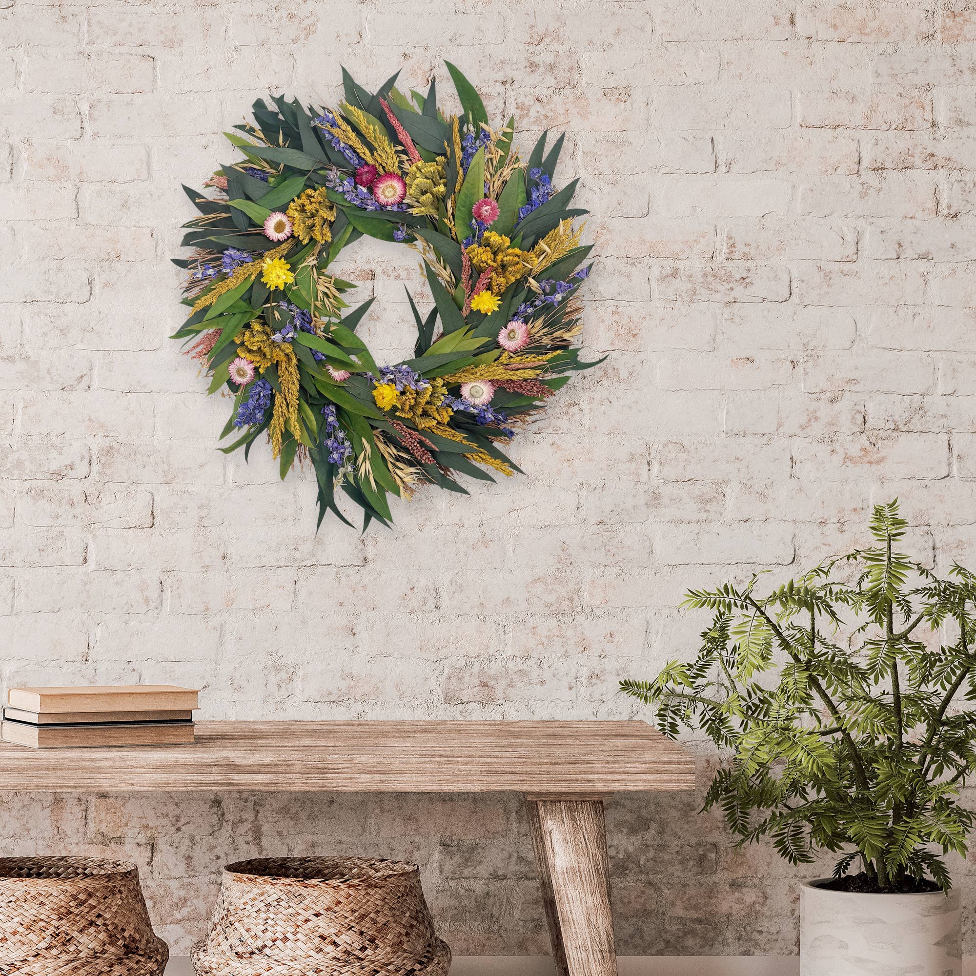 Summer Meadow Wreath, 18"