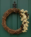Yarrow & Echinacea on a Grapevine Wreath